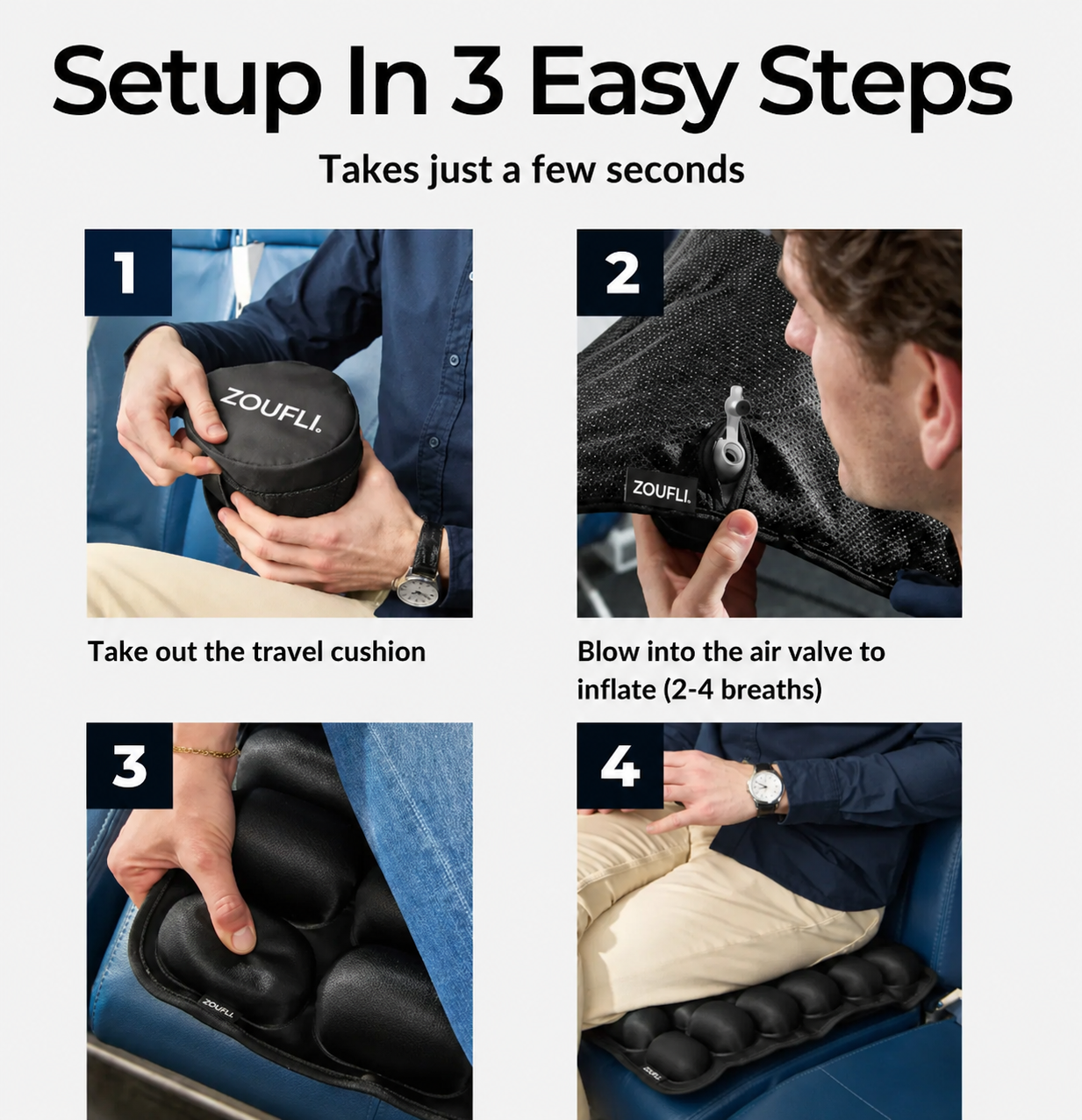 Zoufli Travel Comfort Cushion